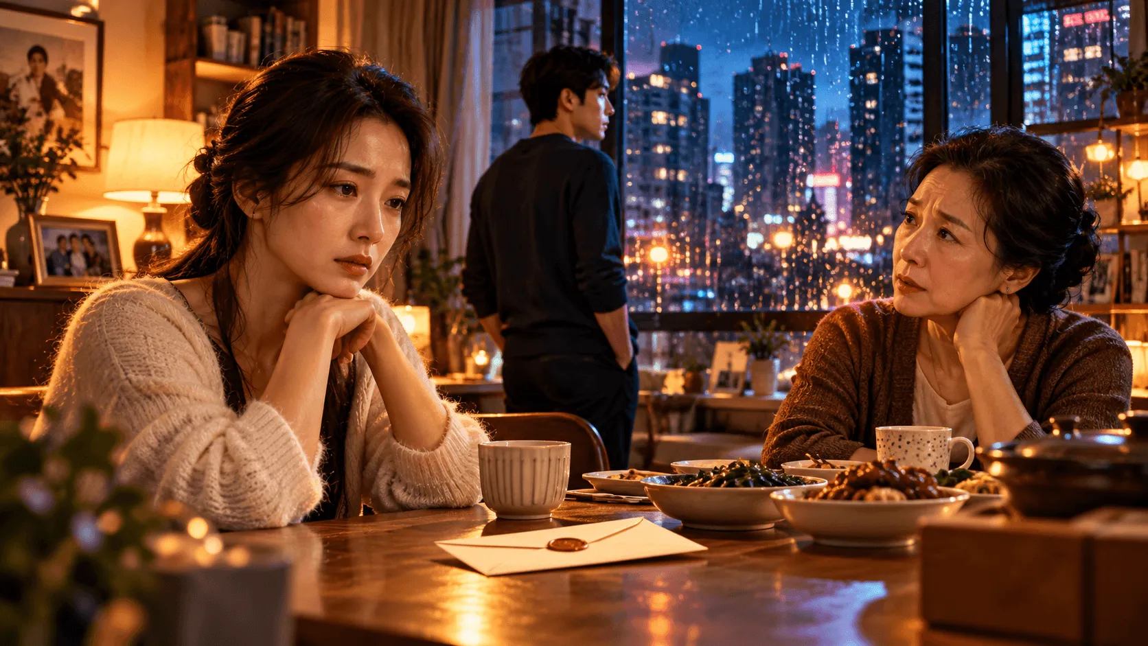 电影放映画面与观影氛围