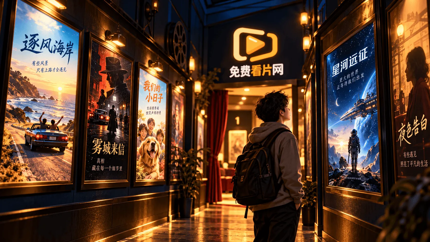 浏览影视内容与选择观看服务的场景
